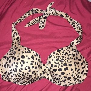 Victorias Secret Leopard neck tie Top
